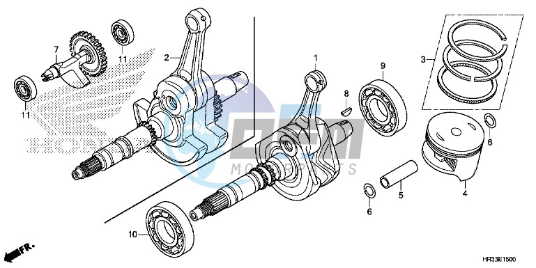 CRANK SHAFT/PISTON