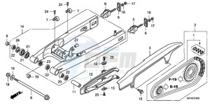 CBF1000A9 EK drawing SWINGARM