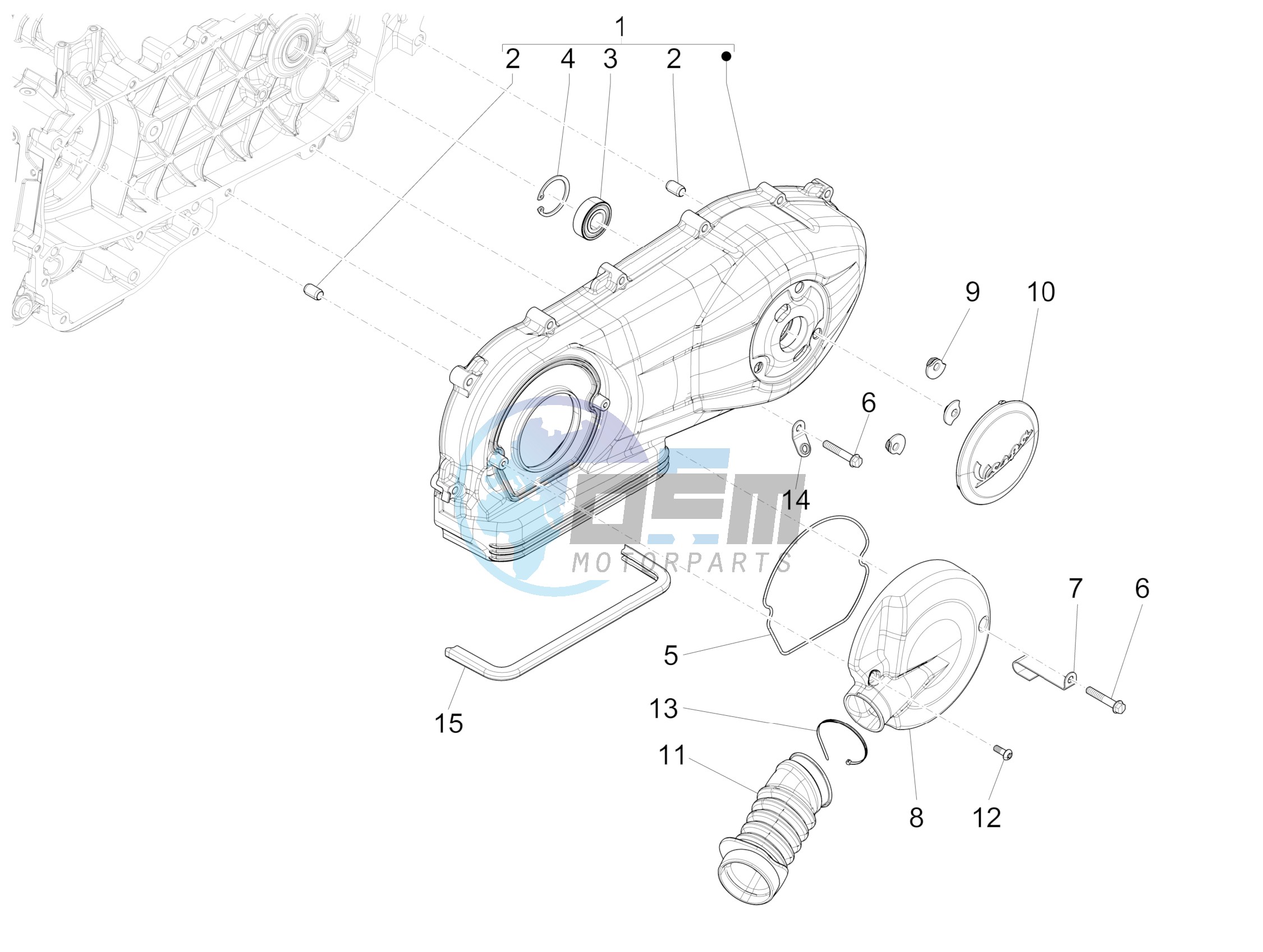 Crankcase cover - Crankcase cooling