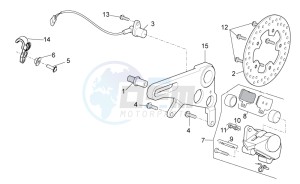 TUONO 1100 V4 FACTORY E4 SUPERPOLE ABS (EMEA-GSO) drawing Rear brake caliper