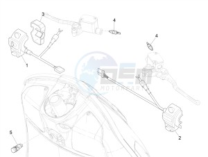 GTV 300 HPE SEI GIORNI IE E4 ABS (NAFTA) drawing Selectors - Switches - Buttons