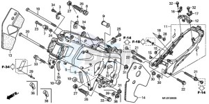 CBR600RRA F / CMF drawing FRAME BODY