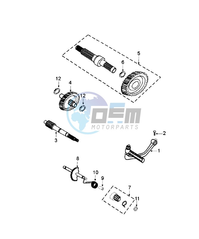 DRIVE SHAFTS / KICKSTARTER