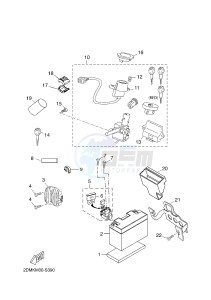 YP125RA (ABS) X-MAX 125 ABS (2DMD 2DMD) drawing ELECTRICAL 1