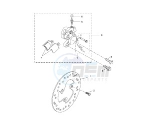 CS JOG R 50 drawing FRONT BRAKE CALIPER