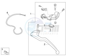 RSV4 1000 APRC R ABS (AU, CA, EU, J, RU, UK, USA) drawing Clutch lever