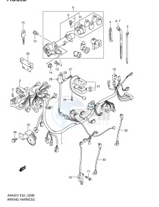 AN400 (E2) Burgman drawing WIRING HARNESS (MODEL K1 K2)