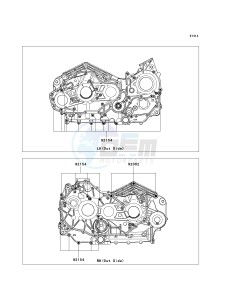 VN 1700 B [VULCAN 1700 VOYAGER ABS] (9FA) B9F drawing CRANKCASE BOLT PATTERN