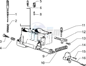 PX 125 E drawing Carburettor lower