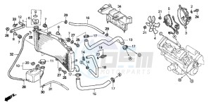 CBR600FR drawing RADIATOR