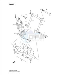 VZ800L1 drawing REAR CUSHION LEVER