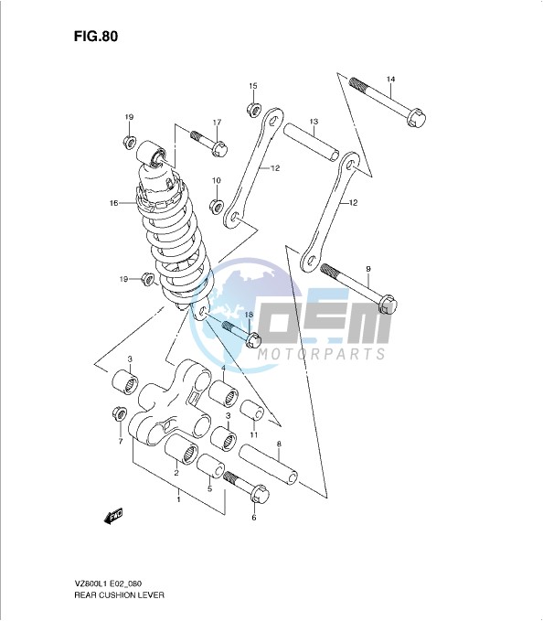 REAR CUSHION LEVER