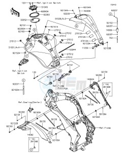 Z1000 ABS ZR1000GEFA FR GB XX (EU ME A(FRICA) drawing Fuel Tank