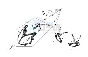 SYMPHONY SR 125 CH drawing HEADLAMP CPL