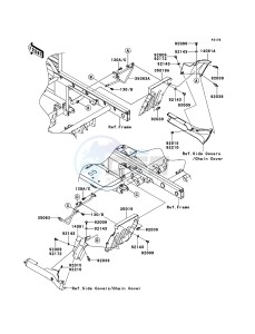 MULE 4010 DIESEL 4x4 KAF950FBF EU drawing Flap