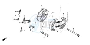 Z50J drawing FRONT BRAKE PANEL