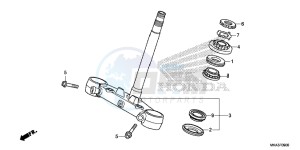 NC750XDG SH125AS UK - (E) drawing STEERING STEM