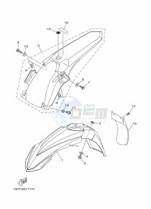 YZ125 (B0V2) drawing FENDER