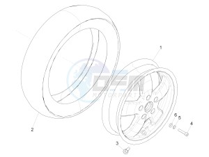 GTS 300 SUPER HPE-TECH 4T 4V IE ABS E4 (EMEA) drawing Front wheel