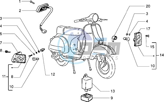 Turn signal lamps