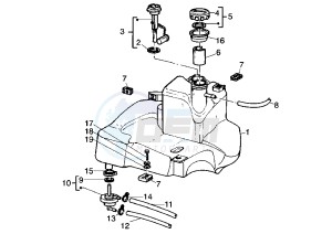 SKIPPER LX 125-150 drawing Fuel Tank