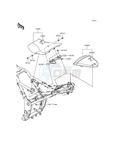 NINJA 300 EX300AEF XX (EU ME A(FRICA) drawing Seat