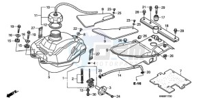 TRX250XA Europe Direct - (ED) drawing FUEL TANK