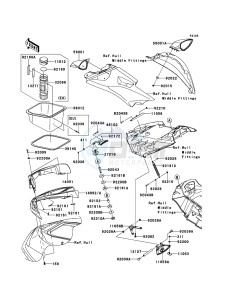 JET_SKI_ULTRA_300X JT1500HDF EU drawing Hull Front Fittings