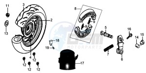 JET EURO 50 drawing REAR WHEEL