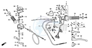 TRX300 FOURTRAX 300 drawing HANDLE SWITCH