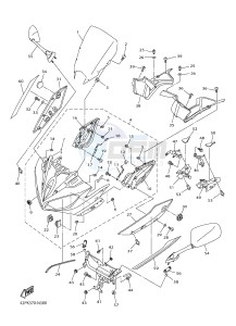 YBR125E (42PK) drawing COWLING