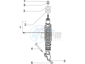 Liberty 50 4t Delivery drawing Rear suspension - Shock absorbers