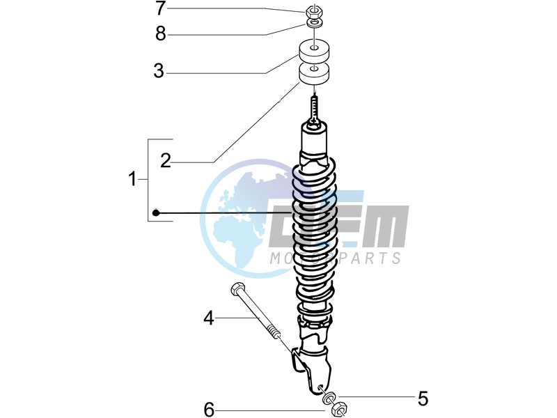 Rear suspension - Shock absorbers