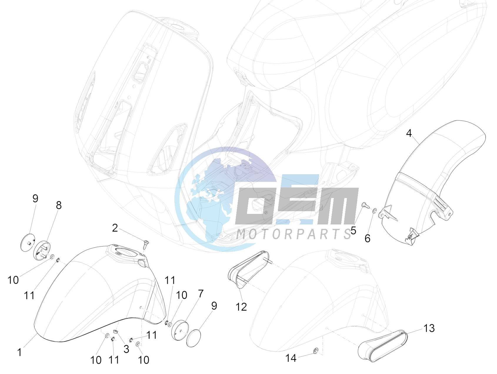 Wheel huosing - Mudguard