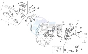 RXV-SXV 450-550 Vdb-Merriman drawing Front brake system I