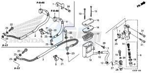 CBR250RF CBR250R Europe Direct - (ED) drawing REAR BRAKE MASTER CYLINDER