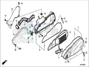 NSC110MPDH UK - (E) drawing AIR CLEANER