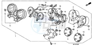 CB13009 SI / MME TWO - (SI / MME TWO) drawing METER (CB1300/CB1300A)