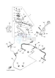 YFM700FWA YFM700DE GRIZZLY 700 (2ES2 2ES3) drawing REAR MASTER CYLINDER