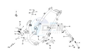 MIO 50 SPORT 45KMH drawing FRAME / ENGINE MOUNT