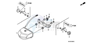 CBR600RR9 UK - (E / SPC) drawing TAILLIGHT