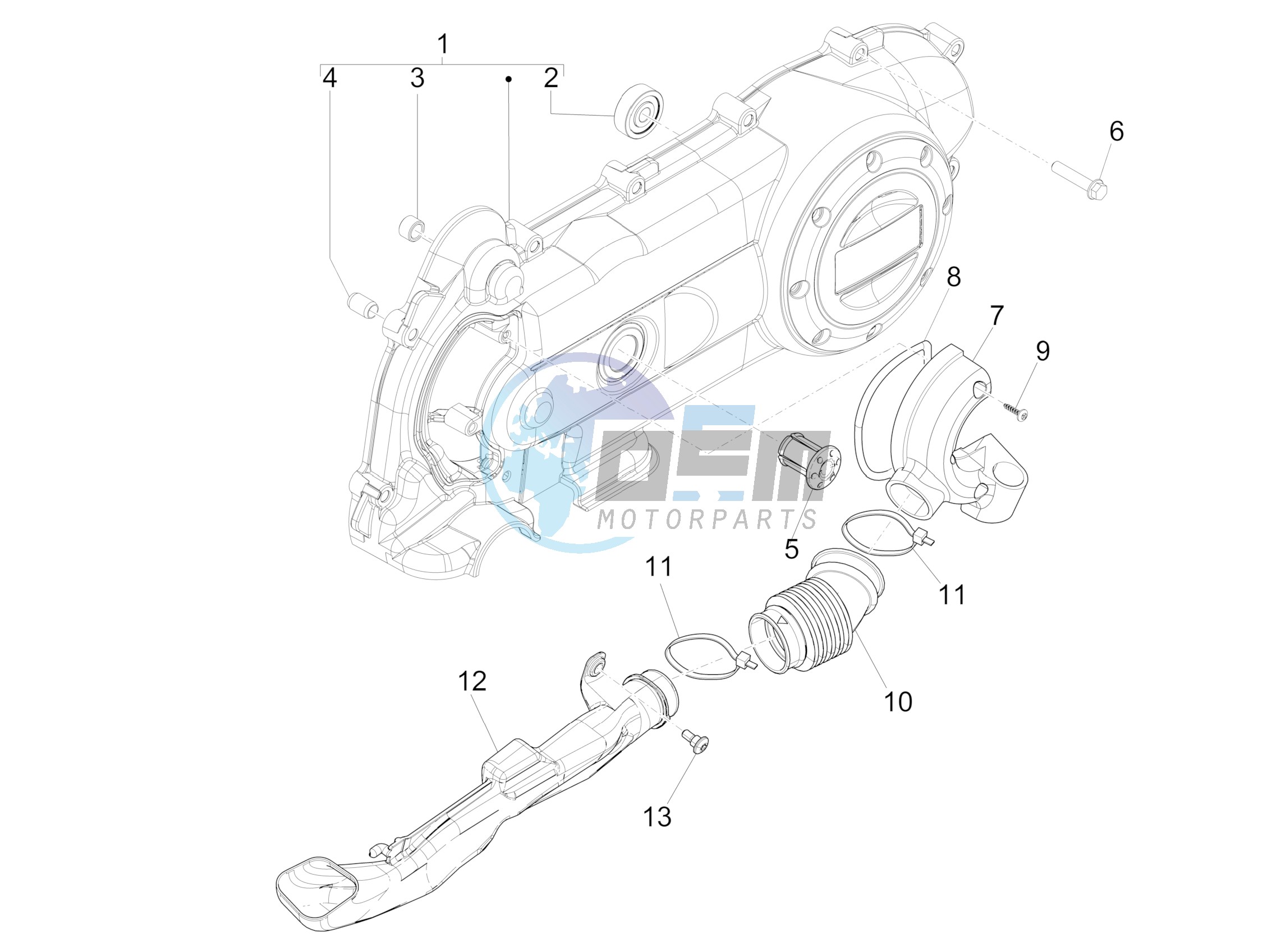 Crankcase cover - Crankcase cooling