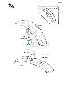 KZ 1000 J (J1-J3) drawing FENDERS