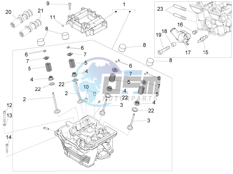 Cylinder head - valves