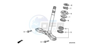 CB600FAA F / ABS CMF 25K drawing STEERING STEM