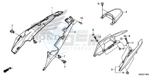 NC700SDD NC700S Dual Cluth ABS 2ED drawing SEAT COWL