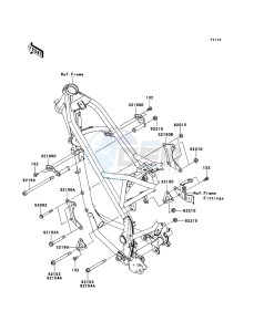 KLX125 KLX125CCS XX (EU ME A(FRICA) drawing Engine Mount