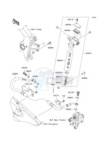 KSF 450 B [KFX450R MONSTER ENERGY] (B8F-B9FB) B8FA drawing REAR MASTER CYLINDER