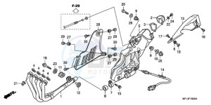 CBR1000RA9 U / ABS drawing EXHAUST MUFFLER