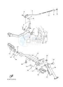 TT-R50 TT-R50E (2CJE 2CJF 2CJG) drawing STAND & FOOTREST